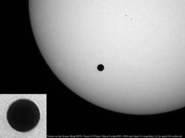 Venus vor der Sonne